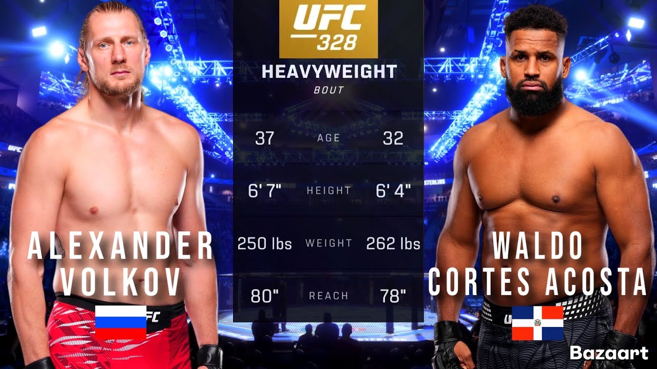 Полный бой Александра Волкова против Уолдо Кортеса Акосты на UFC 328.