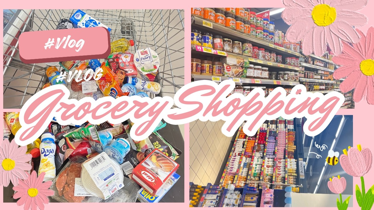 Grocery shopping + haul 🍓🛒,  روتين طالبة مهندسة ,مشتريات طالبة (تقدية)😋 + تنظيم في الثلاجة