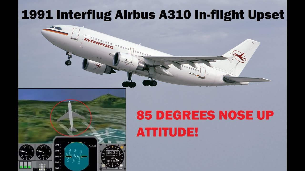 DFDR - 1991 Interflug Airbus A310 D-AOAC In-Flight Upset