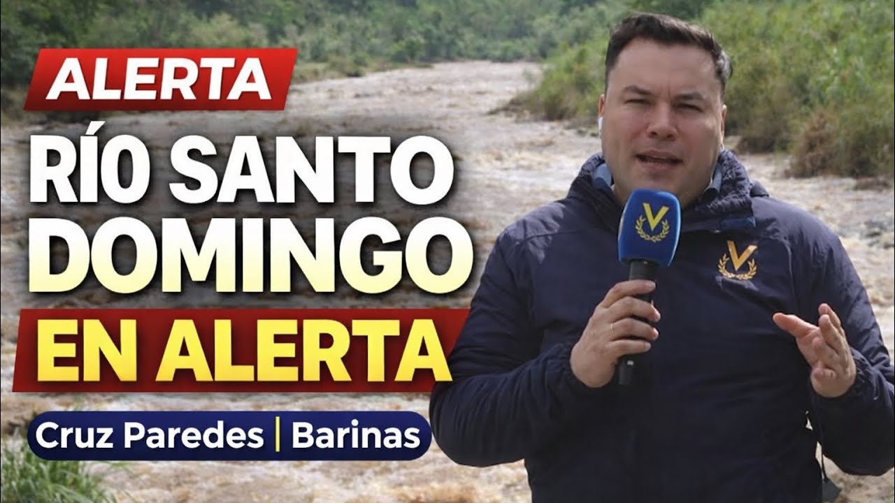 Crecida del río Santo Domingo mantiene en alerta a BARINAS