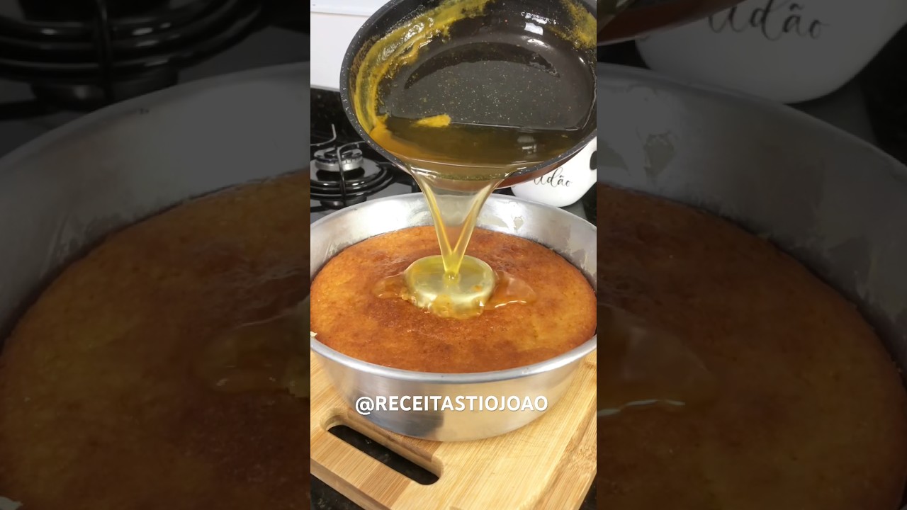 Depois que aprendi essa receita, s&oacute; fa&ccedil;o bolo de laranja assim #receitas #bolos #viral