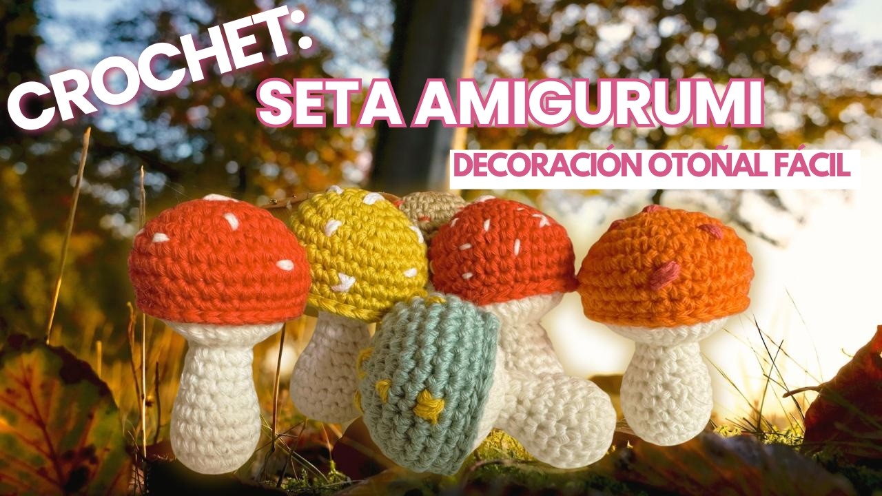 🍄 SETA AMIGURUMI a Crochet ❤️ | Hongo Rojo Paso a Paso 🍂 | Fácil y Adorable para Otoño o Navidad ✨