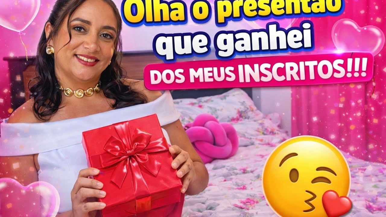 OLHA O RECEBIDO QUE EU GANHEI DE UMA ESCRITA AMEI O PRESENTE FICOU LINDO