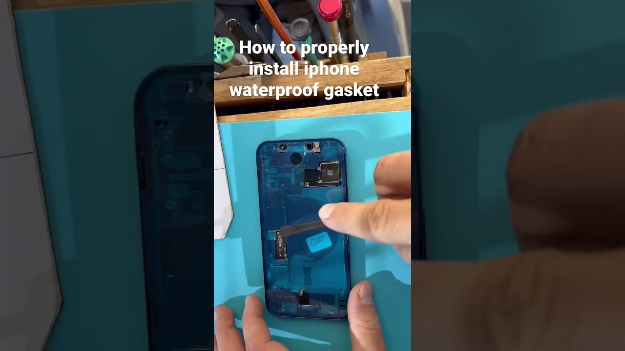 Как установить водонепроницаемую прокладку по периметру iPhone