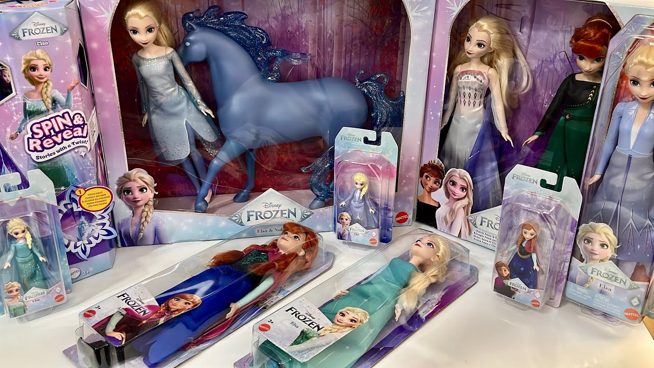 Frozen Elsa and Anna Playset | Satisfying Unboxing Disney Princess MATTEL Doll Collection | ASMR