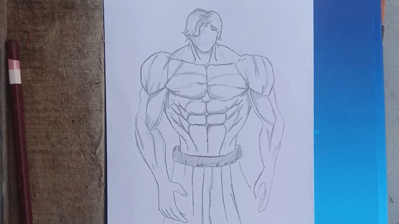 How to draw six pack. How to draw ab(lookism or baki style) . How to draw body. How to draw anatomy.