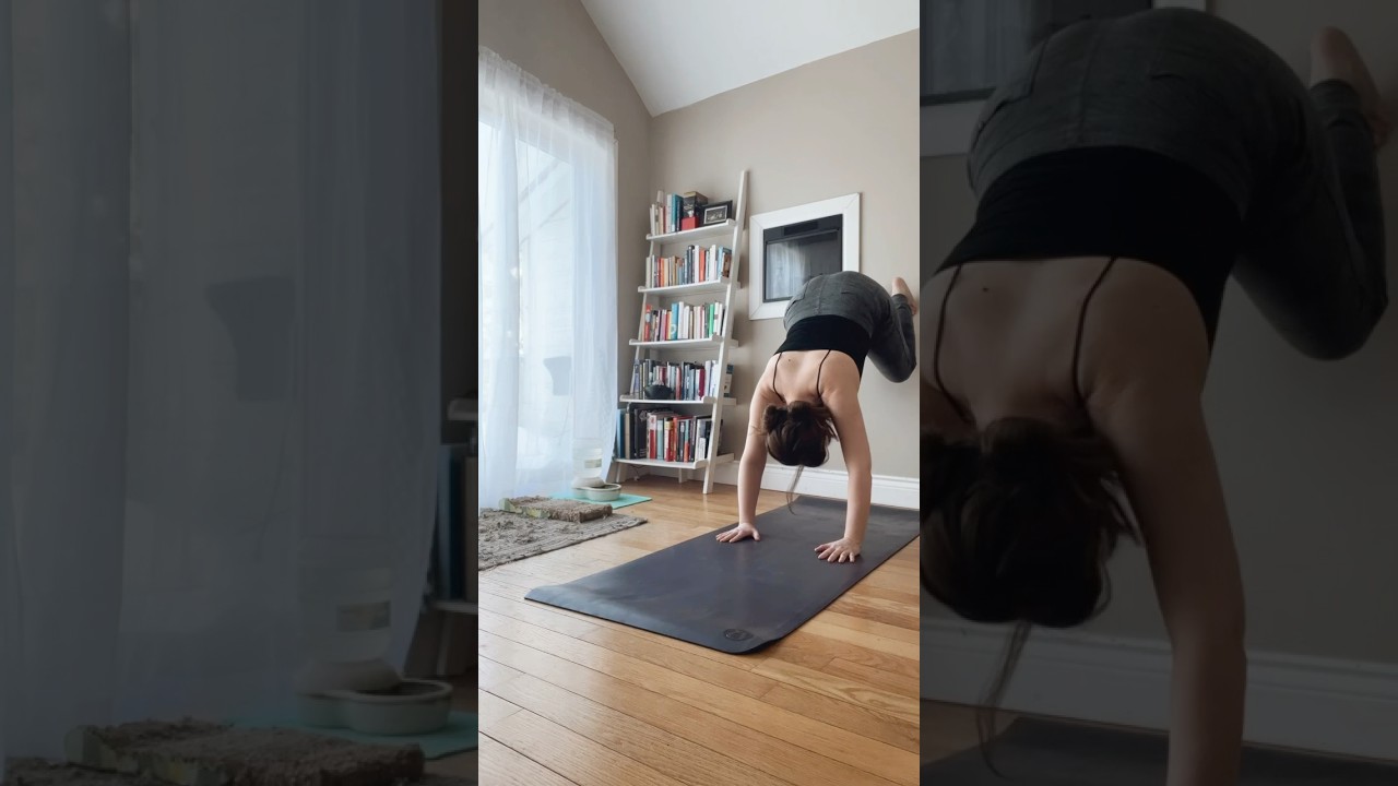 Inversion prep practice! 💪🏻 #yogapracticedaily #yogateachers #yogainversions