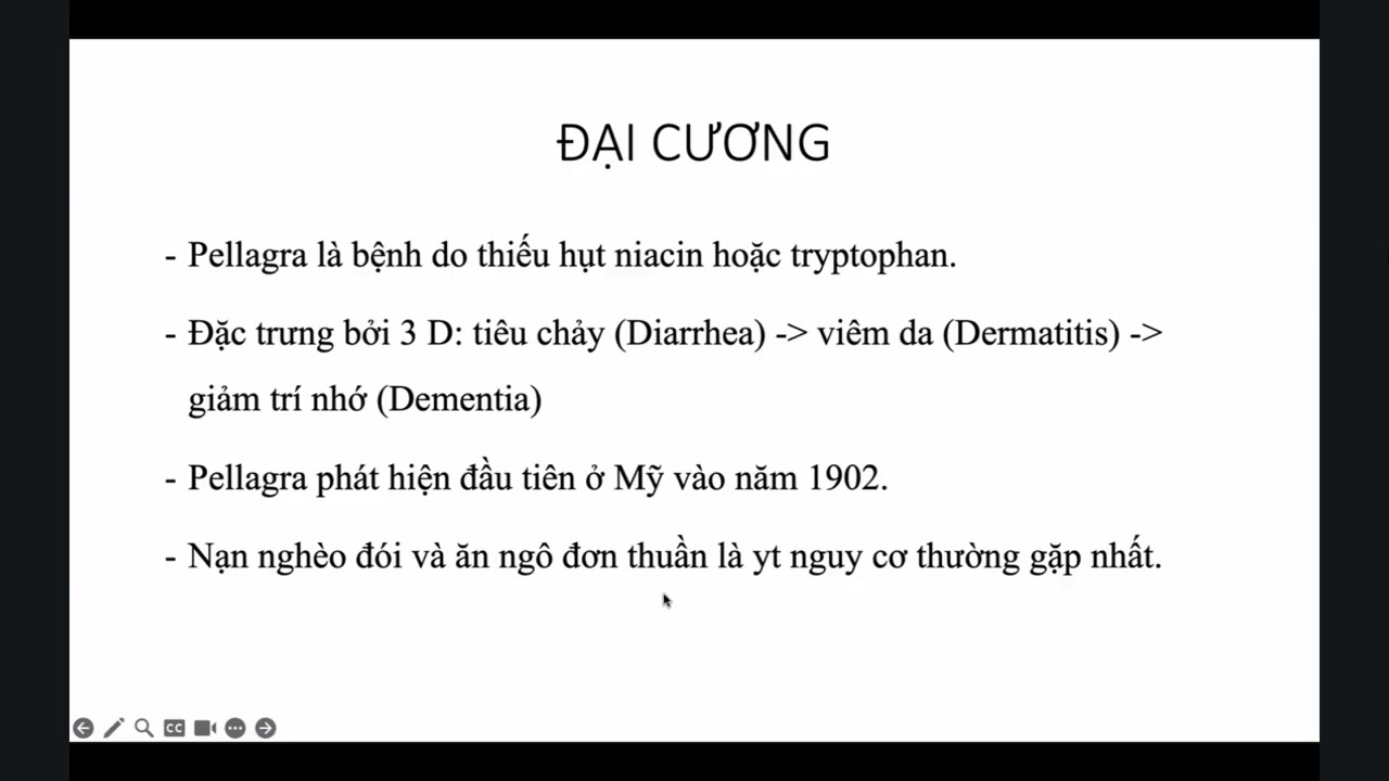 BỆNH PELLAGRA - TS TÂM - BV DLTW