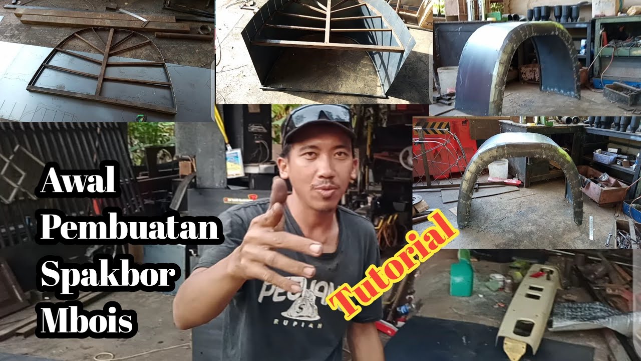 Proses pembuatan Spakbor belakang Mbois Truk #Tutorial_Variasi_Modifikasi