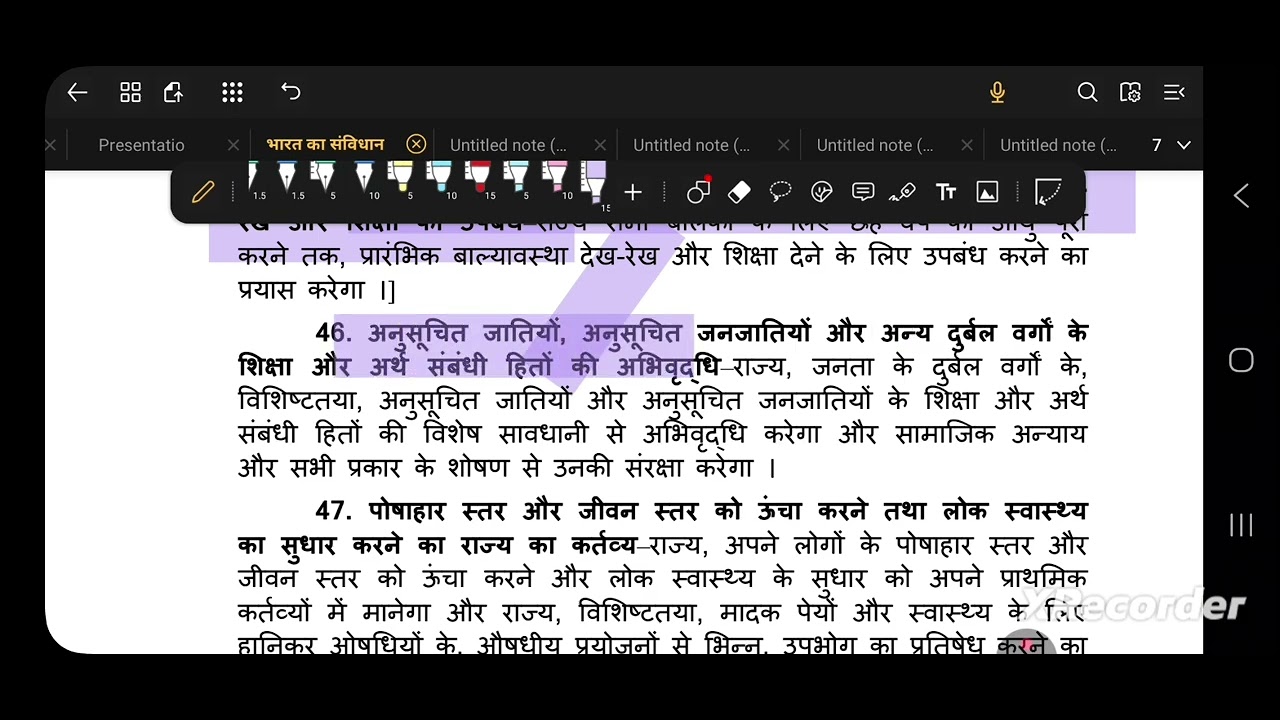Sambidhan ka bhag 4 | DPSP | भारतीय संविधान का  भाग चार