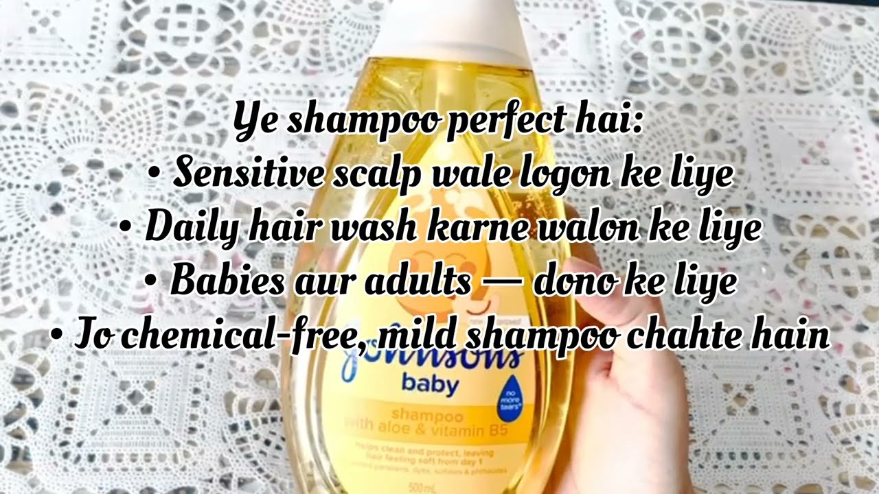 Johnson’s Baby Shampoo Review | Aloe Vera & Vitamin B5 | Mild Shampoo for Hair Fall | Honest Review 