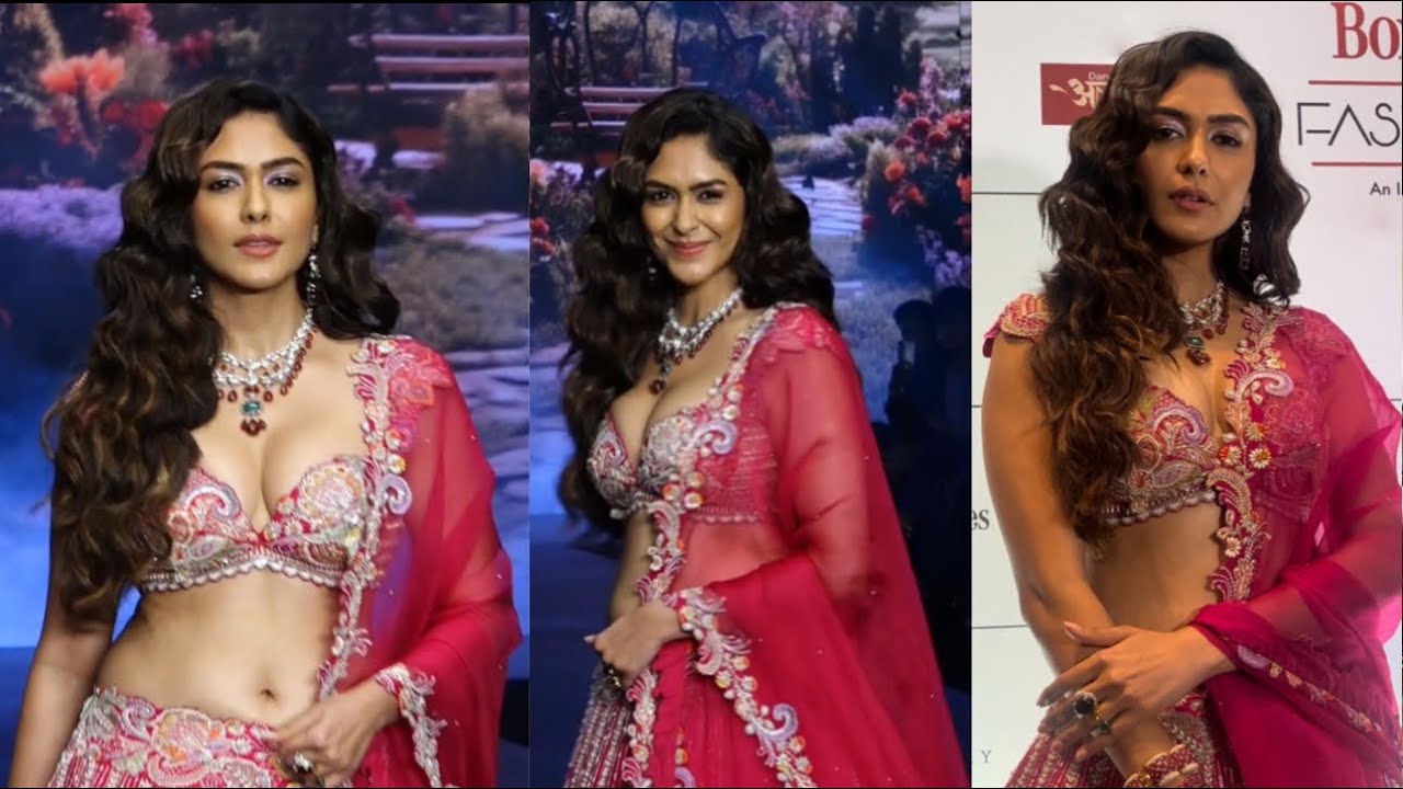 Mrunal Thakur sets ramp walk on fire🔥 at Bombay Times Fashion Week