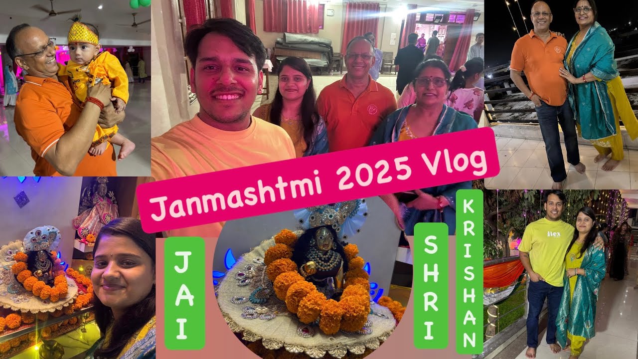 Janmashtami 2025 🌈 | Celebration at ISKCON Temple 🌸| Hare Ram, Hare Krishna 🙏