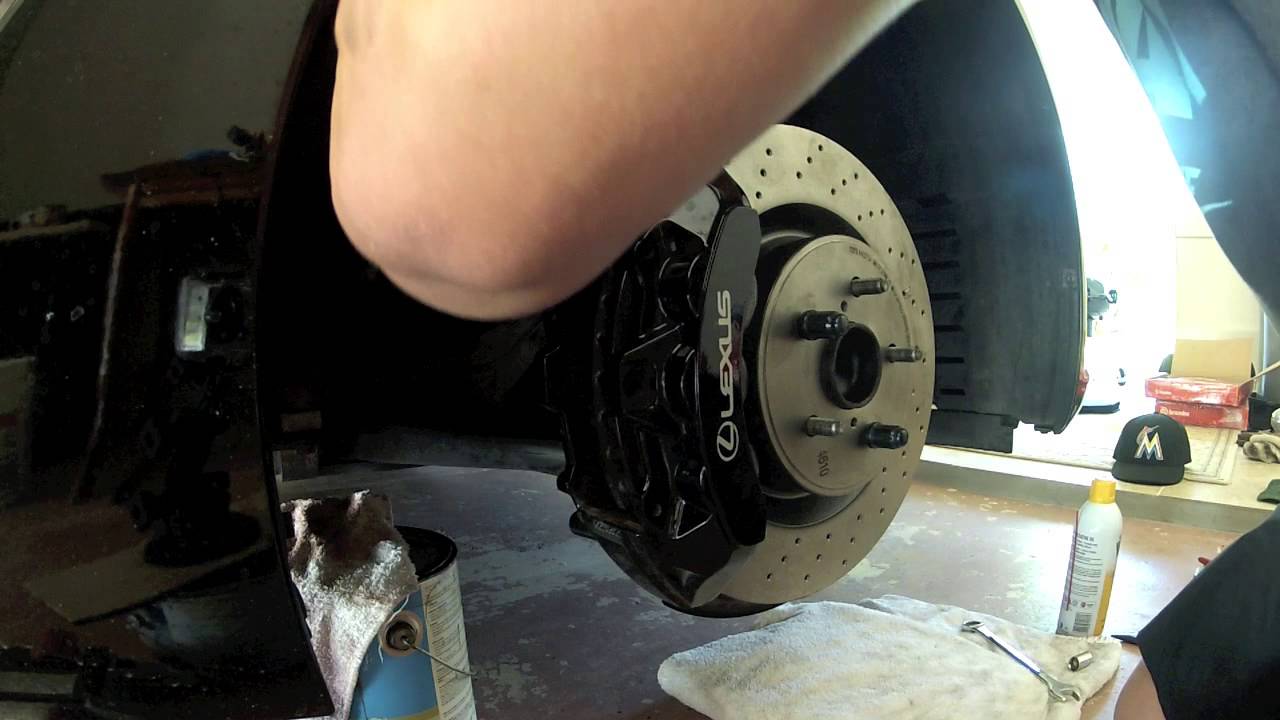 DIY Lexus ISF rotors and brakes