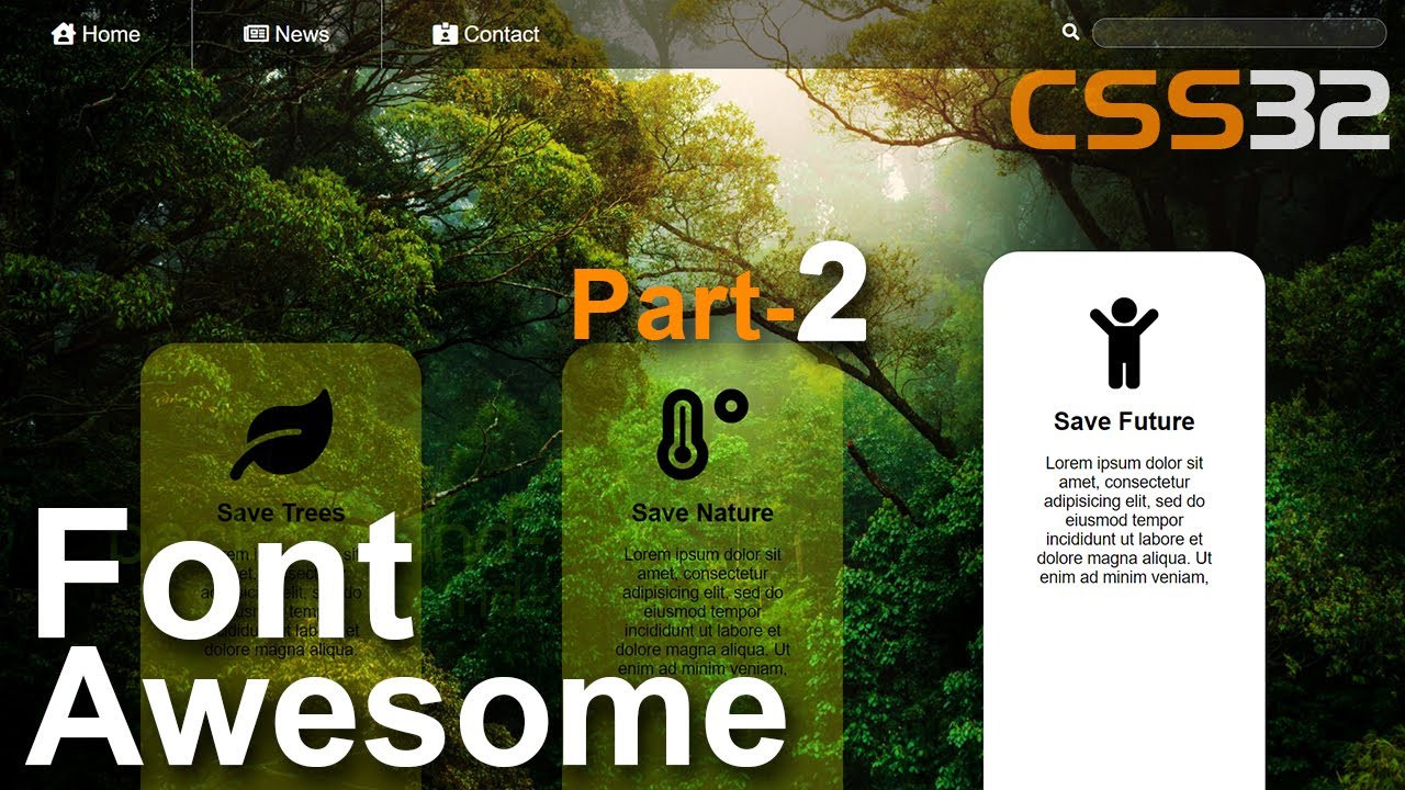 Font Awesome icon html CSS tutorial in Hindi / Urdu Part-2 CSS-32