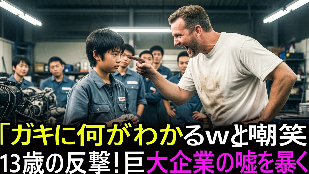 13歳の日本人少年が米トップ企業の嘘を暴く！伝説の技術者が「ガキに何がわかるw」と鼻で笑った直後、業界が震える事態に…