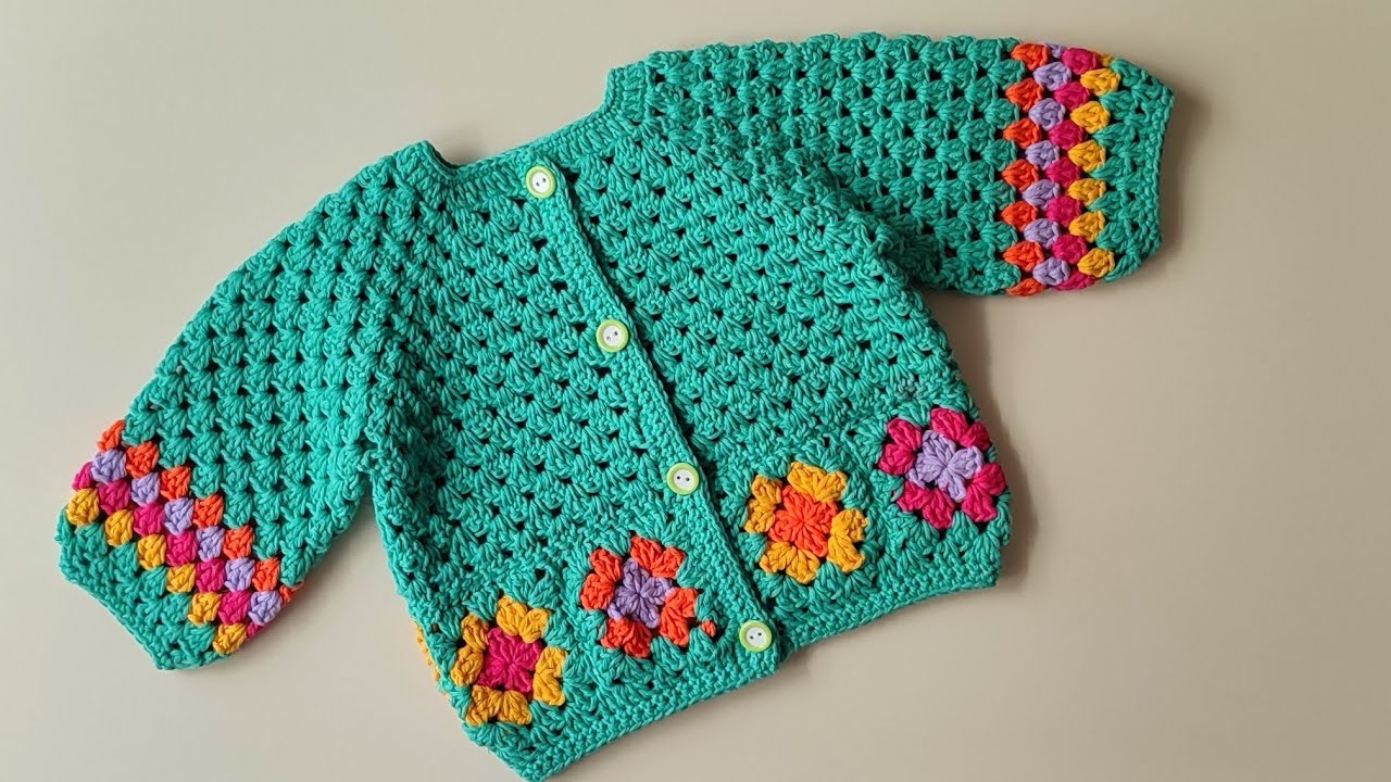 EASY CROCHET❤TIĞ İŞİ MOTİFLİ HIRKA YAPIMI❤Muhteşem Oldu❤Tığ işi Kolay Hırka Yapımı CROCHET PATTERN