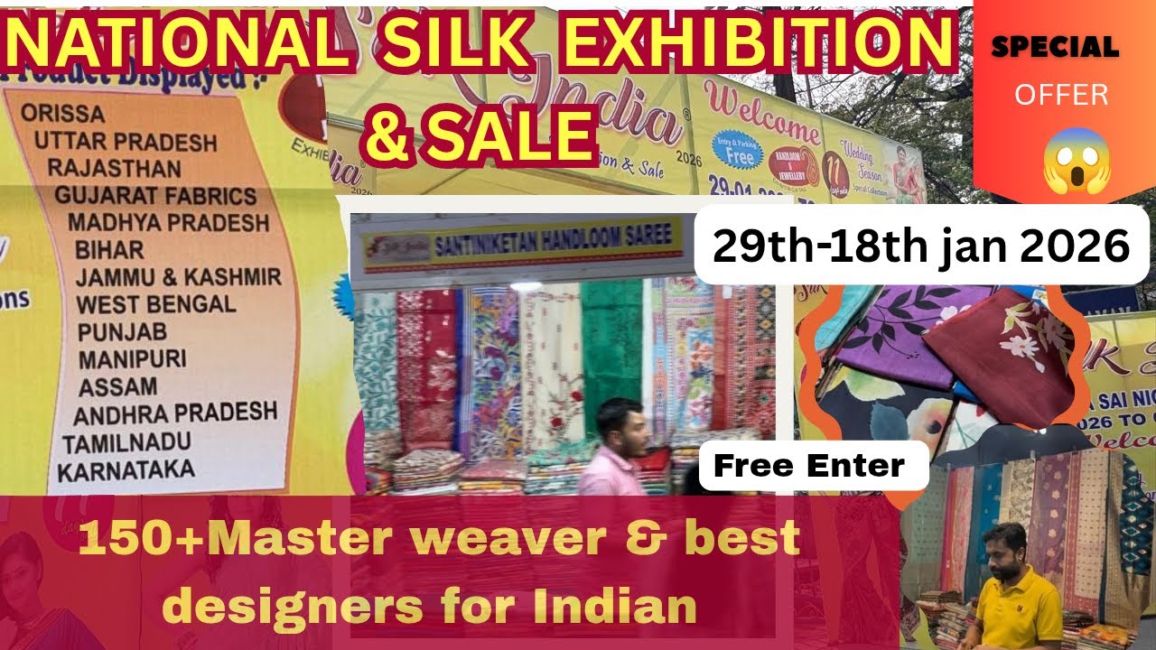 National Handloom Exhibition In Hyderabad 2026|Wedding Special|Sathya Sai Nigamagamam #silkexpo
