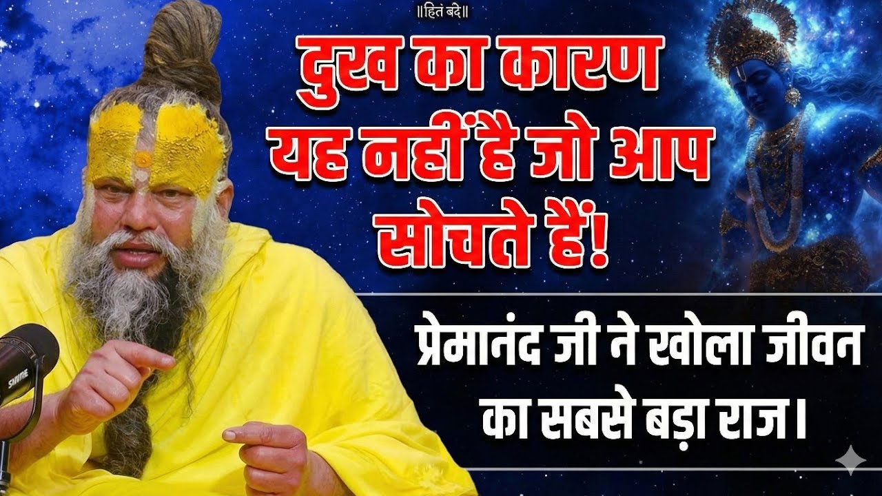 दुःख का असली कारण और समाधान! 🚩 Real Reason of Your Suffering & Solution | Premanand Ji Maharaj