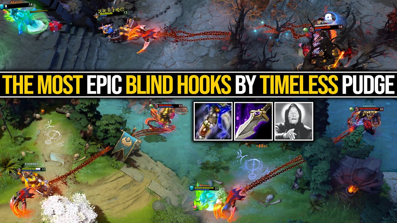 THE MOST EPIC BLIND HOOKS EVER!!! TIMELESS PUDGE GOD | Pudge Official