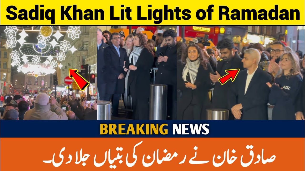Mayor of London Sadiq Khan switches on Ramadan Lights in the Leicester Square