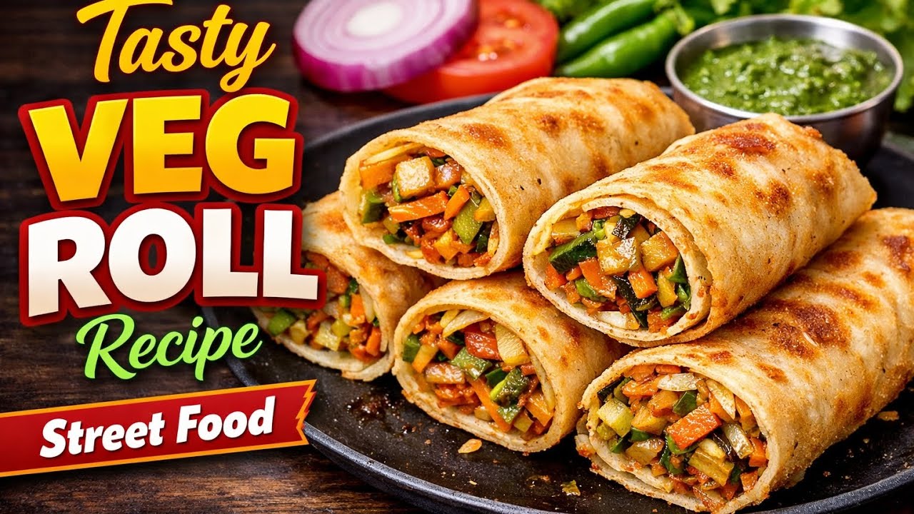 बाजार जैसा कुरकुरा वेज रोल घर पर | Veg Roll Recipe | Easy Snacks Recipe #ytshorts #recipe #viral 