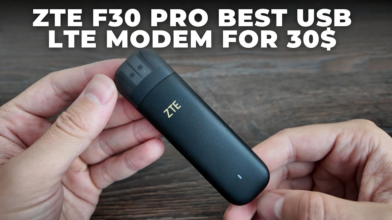 ZTE F30 Pro 4G/LTE Router (WiFi Router/Modem/USB dongle) - Full review and speed test!