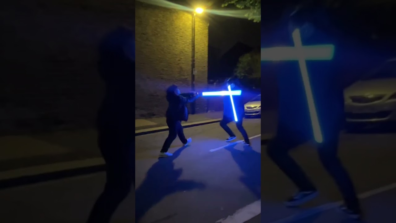 Anakin vs Obi-Wan w/ NEOPIXEL SABERS #starwars #lightsaber #jedi #obiwankenobi #anakinskywalker