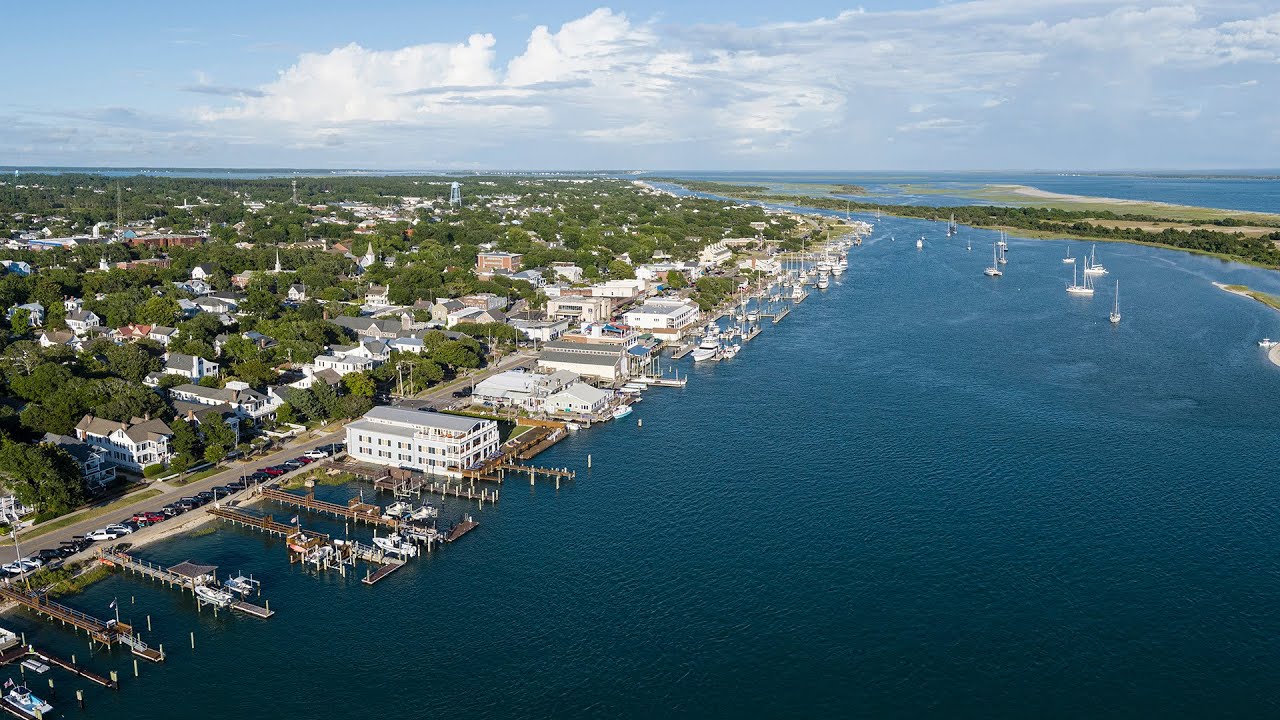Beaufort, North Carolina From a Drone in 4K