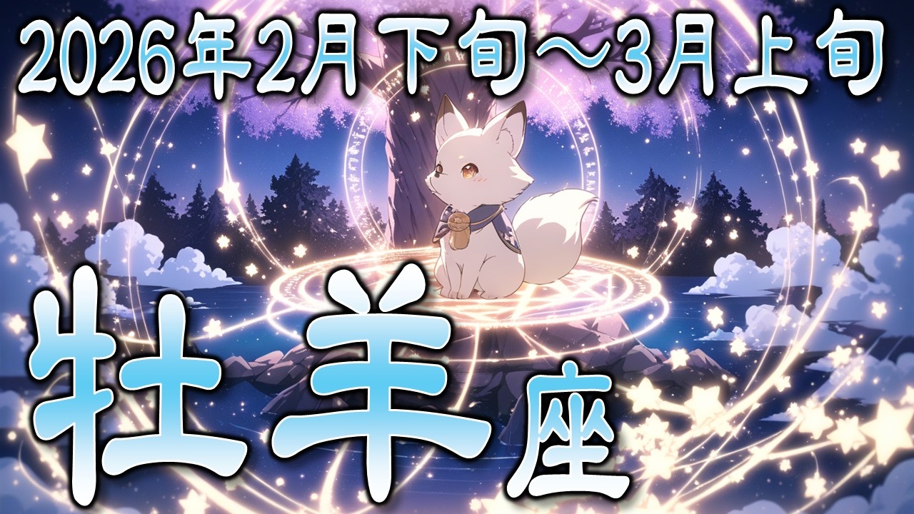 【♈おひつじ座】2026年2月下旬～3月上旬の運勢　人間関係を整える、小さな決意！【タロットカード、オラクルカード】