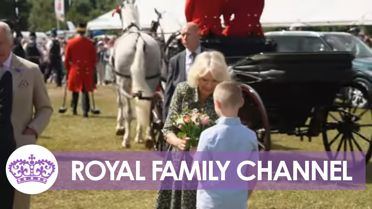 King & Queen 'Flourish' at Sandringham Flower Show