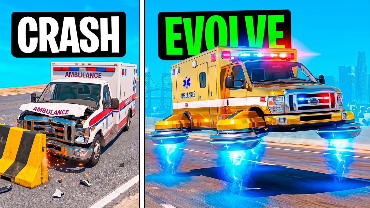 Every Time I Crash, My Ambulance EVOLVES in GTA!