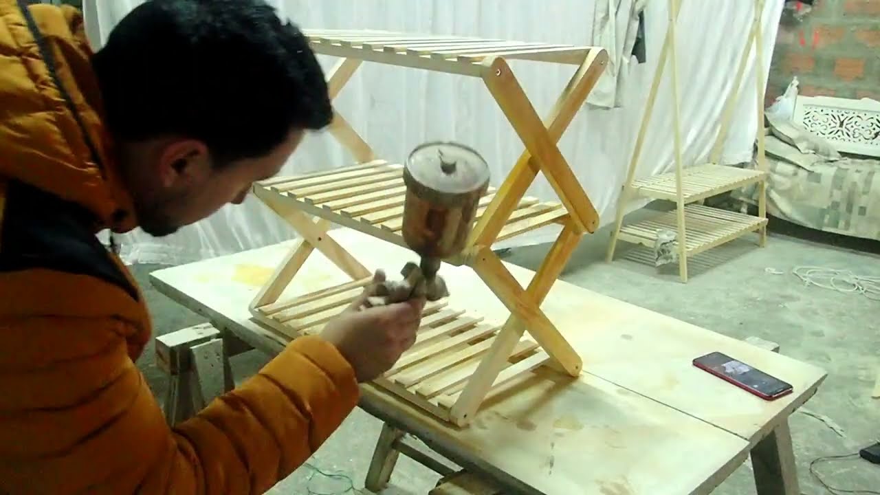 How to make a wooden shoe rack