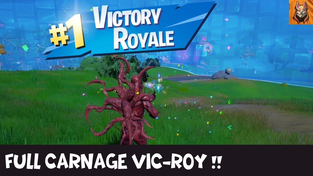 VICTORY ROYALE!! CARNAGE SKIN GAMEPLAY - No Commentary