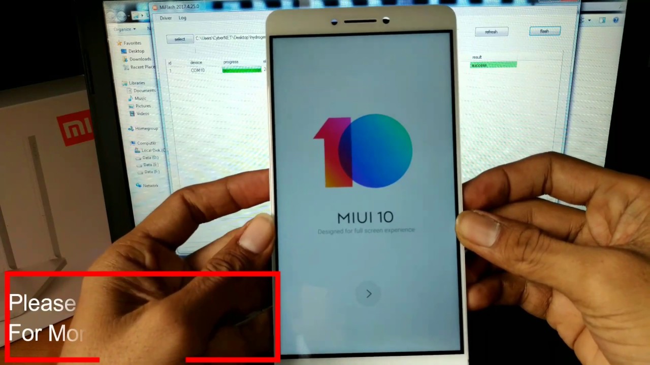 Test Point Mi Max Hydrogen mode EDL - flashing - Simple and Fast