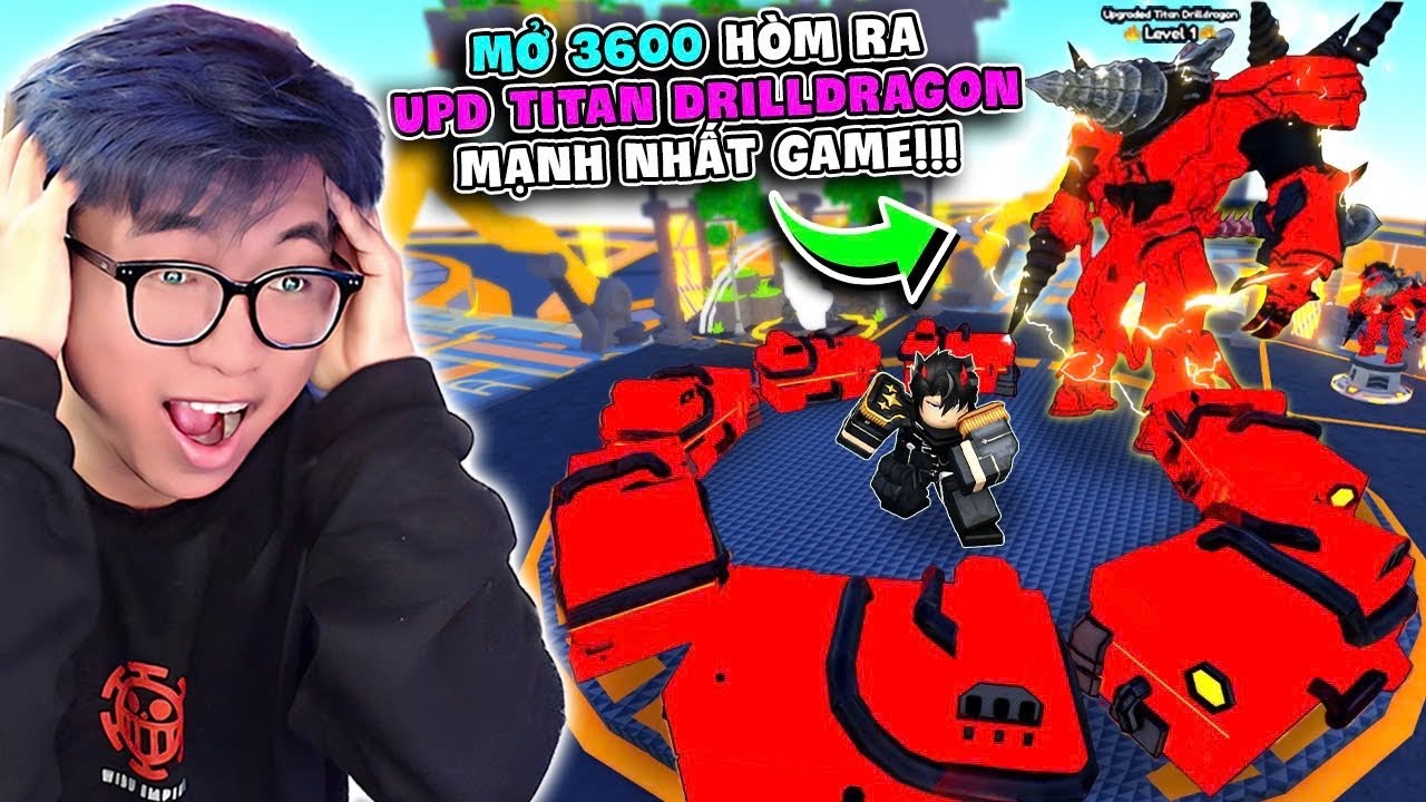 BI HUỲNH BÙNG NỔ KHI MỞ ĐƯỢC UPGRADED TITAN DRILLDRAGON 0,01% TRONG TOILET TOWER DEFENSE