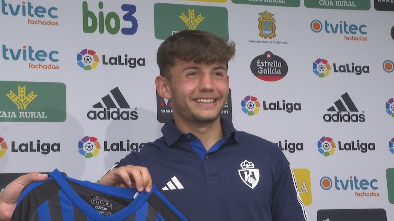Rueda de prensa presentación de Pol Bassa con la SD Ponferradina