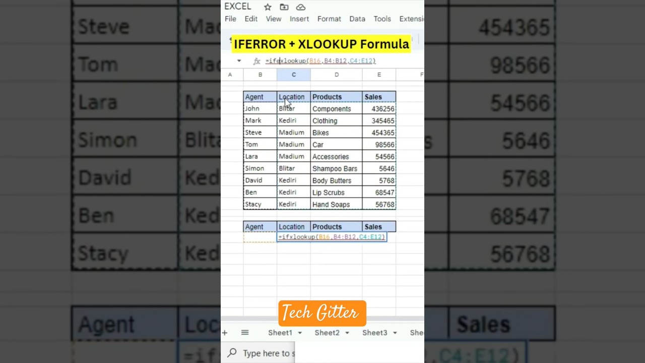 Excel Formula: IFERROR + XLOOKUP Explained Simply! 💡