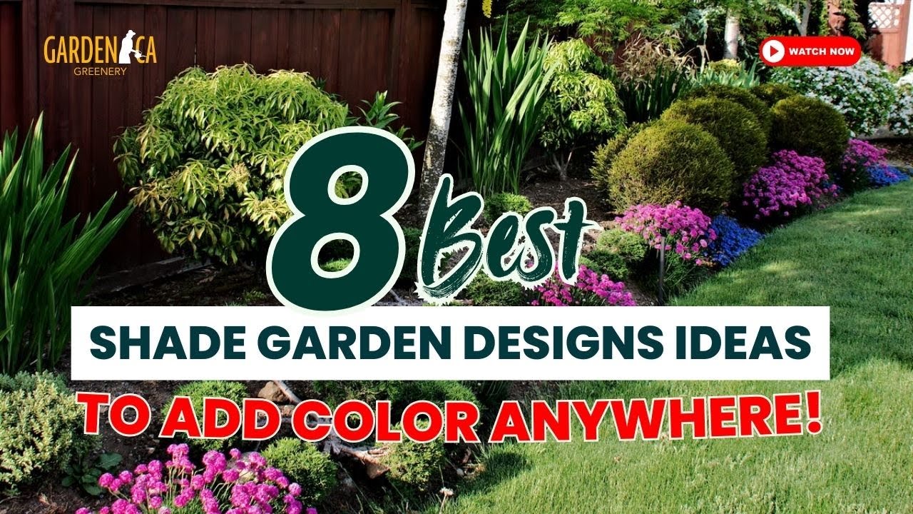 😱 ТОП-8 ИДЕЙ дизайна тенистых садов, которые добавят цвета любому месту! 🌼🚀 l #советыпосадоводству