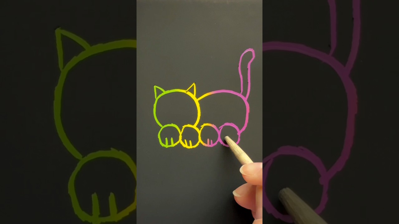 Easy Cat Drawing Anyone Can Do!