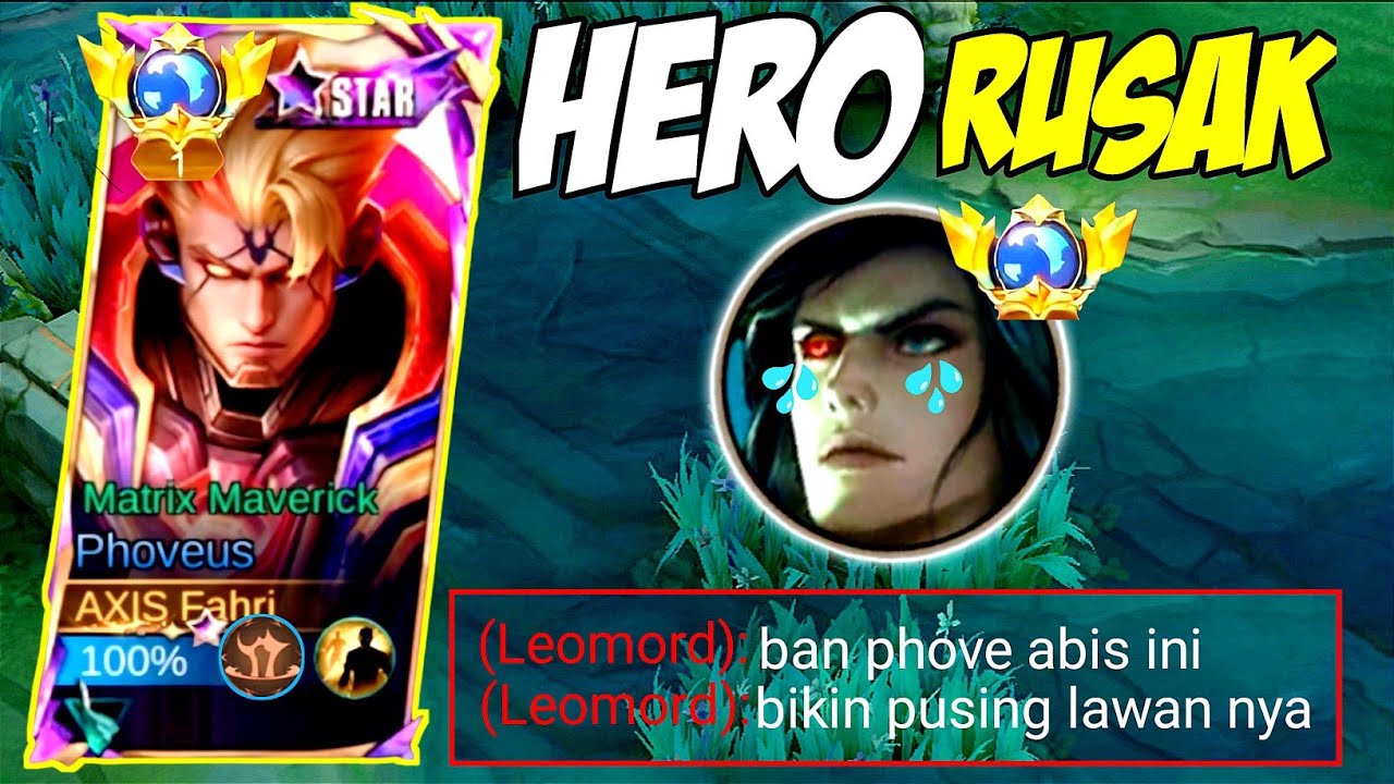 SEKUAT APAPUN HERO MUSUH KALAU SUDAH KETEMU PHOVEUS TETAP JADI LEMAH! TOP GLOBAL PHOVEUS GAMEPLAY