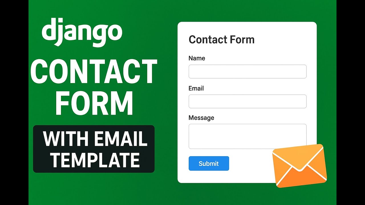 Django Contact Form with Email Template |  Send Emails in Django