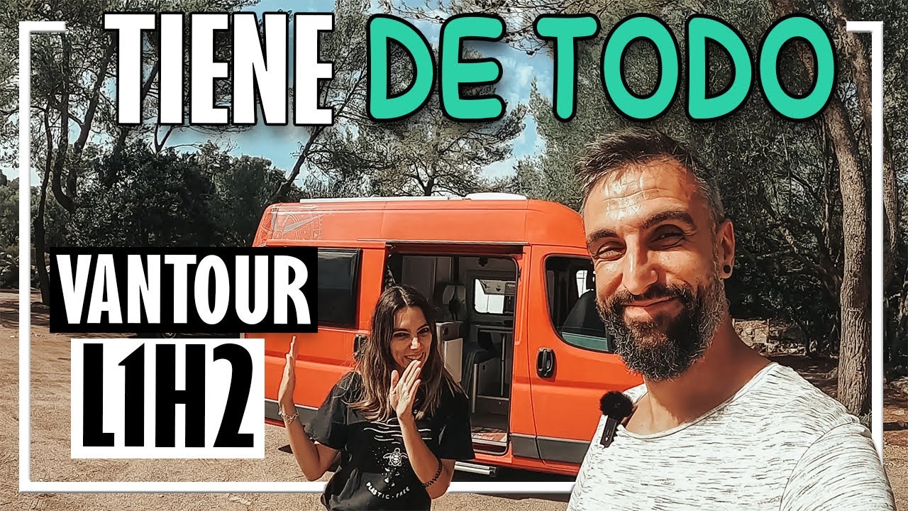 La CAMPER más PEQUEÑA 👈 L1H2 con Baño, ducha interior, cama eléctrica y hasta MICROONDAS 😱[Van Tour]
