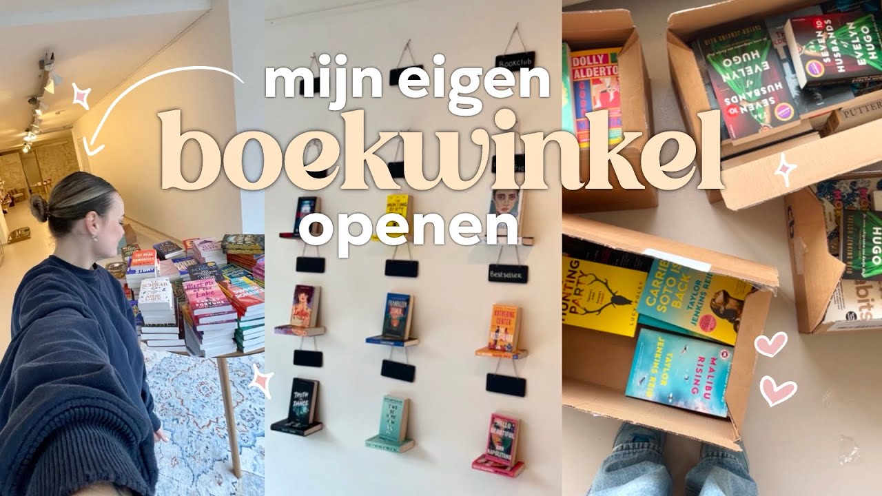 mijn eigen boekwinkel openen 💘📖 | vlog 2