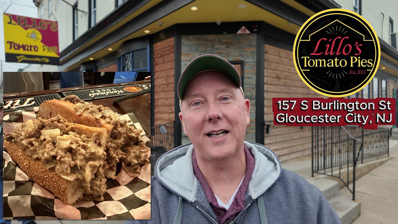 Cheesesteak at Lillo's Tomato Pies w/ BAR!  Gloucester City NJ, with Several Special Guests.