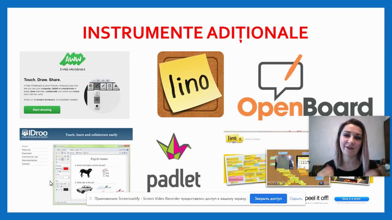 INSTRUMENTE WEB PENTRU A PREDA CU VIDEO