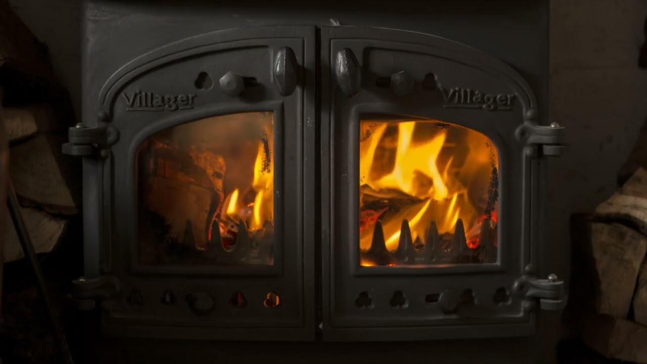 🔥 Cozy Iron Stove Fireplace in HD | Crackling Fire ASMR Sounds for Sleep Relaxation Focus & Studying