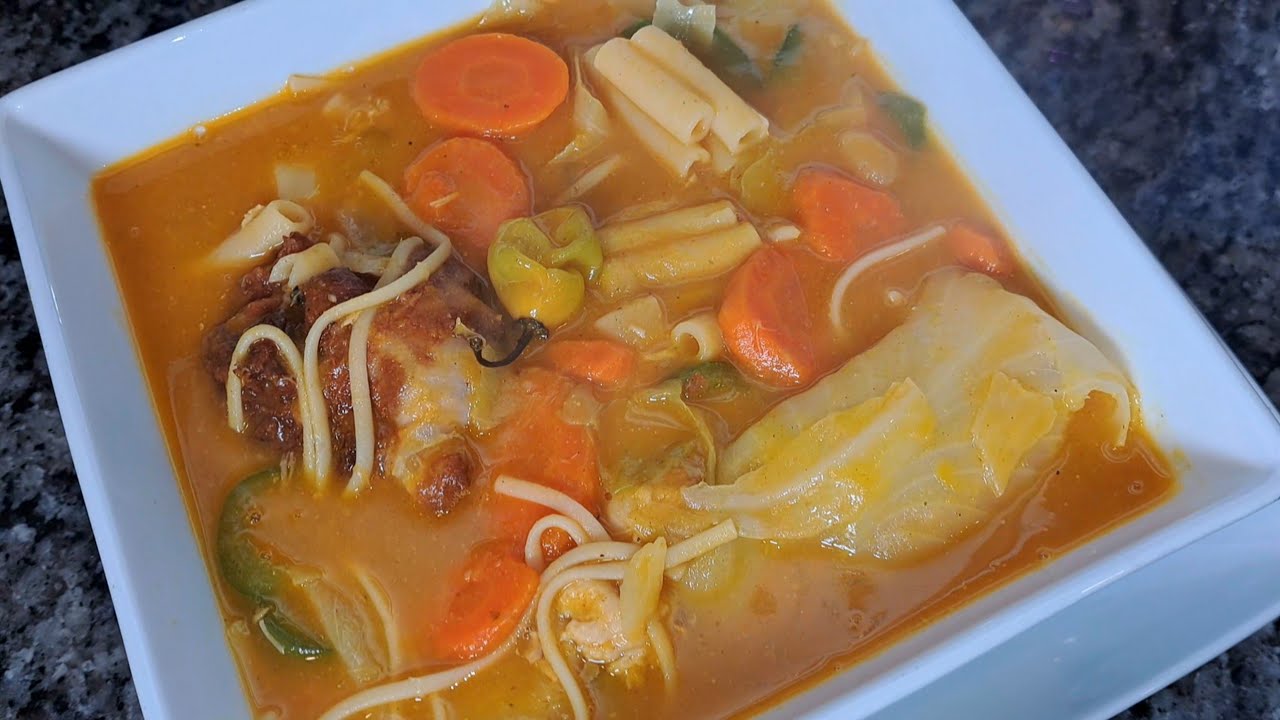 Soup Joumou ak kuis poule kijan pou fèl pou nouvo ané a