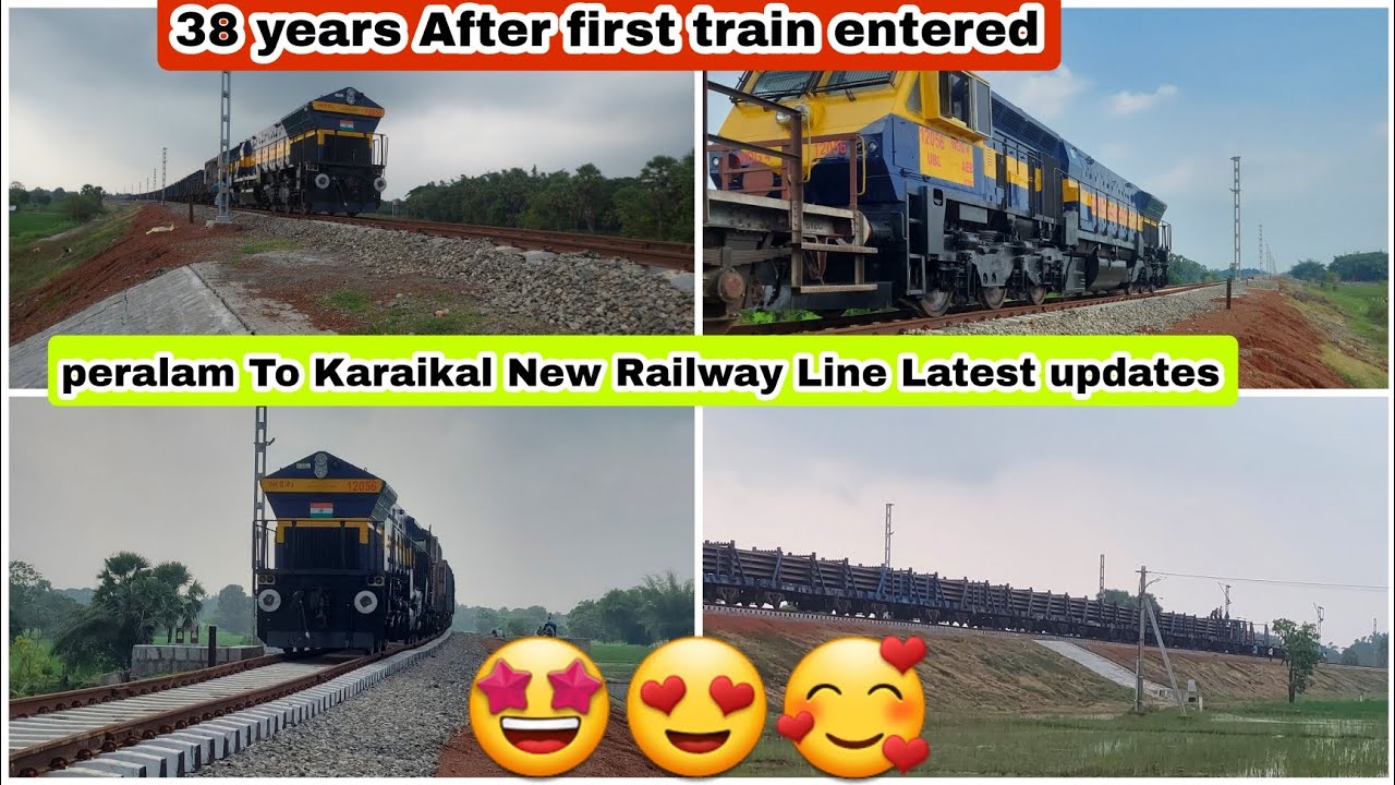 peralam To Karaikal New Railway Line Latest updates December phase 2