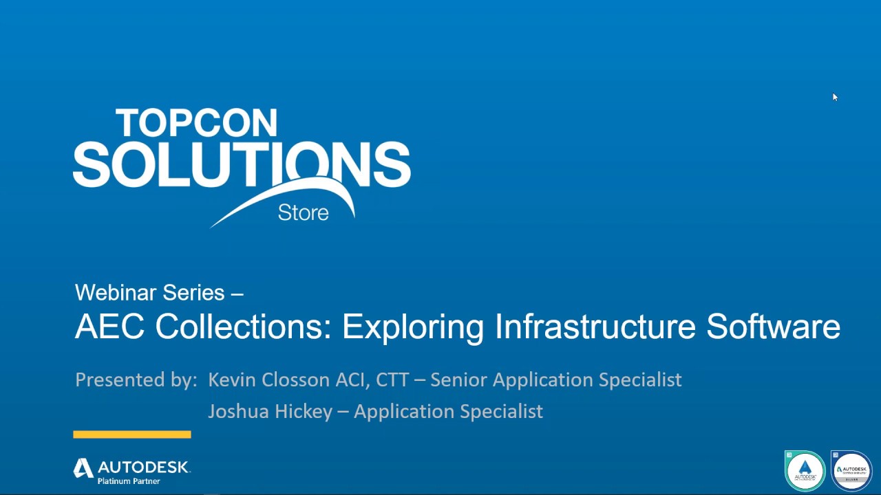 AEC Collection Webinar Series: Exploring Infrastructure Software